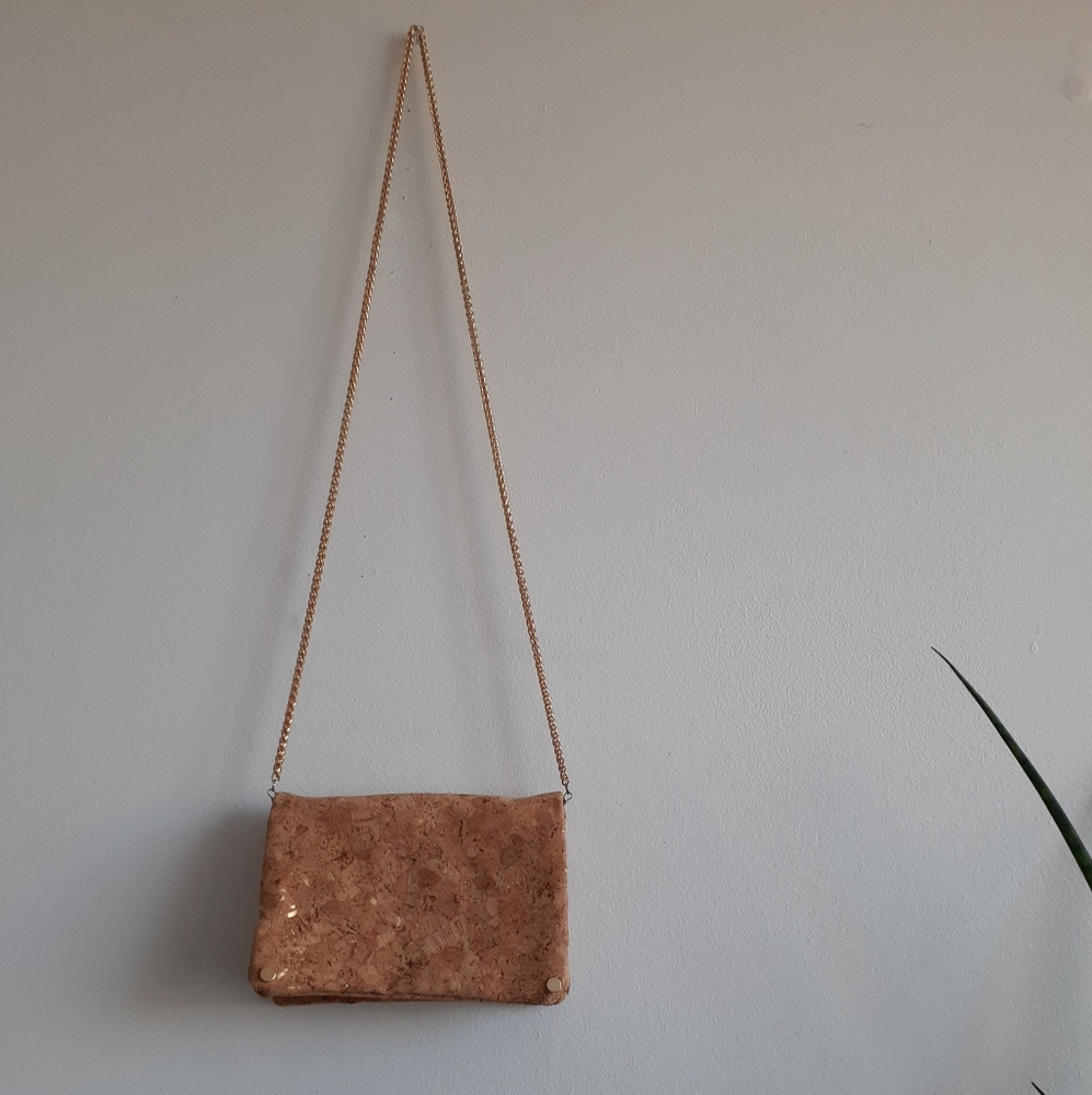 Gold Speckled Cork Mini Handbag - Picture 3 of 13